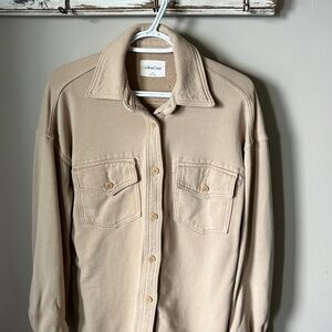 Taupe Aritzia Wilfred Free Shacket - Size Extra Small